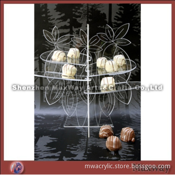 Clear Tree-liked Promotional Acrylic Cupcake Display Stand Rack